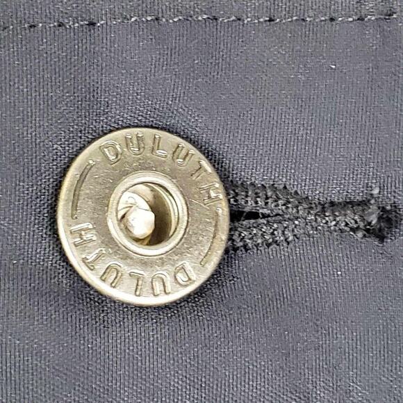 Duluth Trading Co Shorts Cargo Mens Size 46 Navy Blue Flex Canvas Relaxed New - Picture 4 of 11